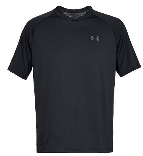 UA Tech 2.0 SS Tee-BLK,Black/Gr