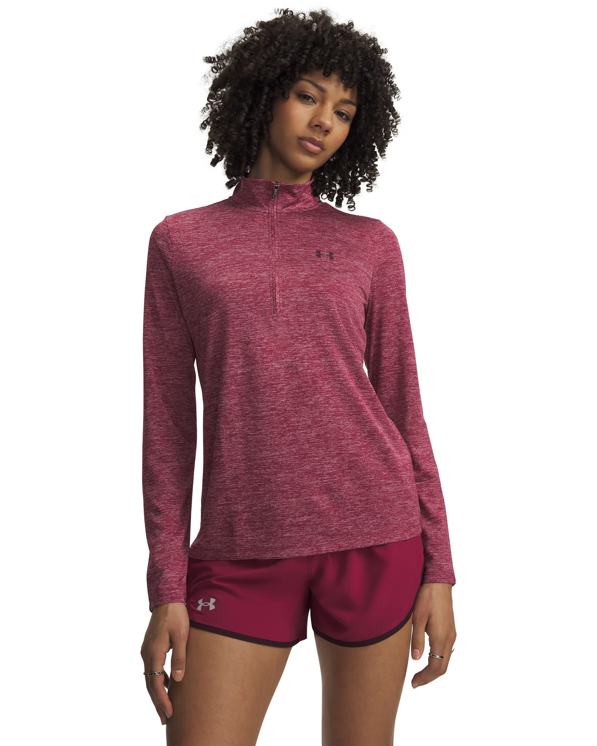 Tech 1/2 Zip- Twist-RED
